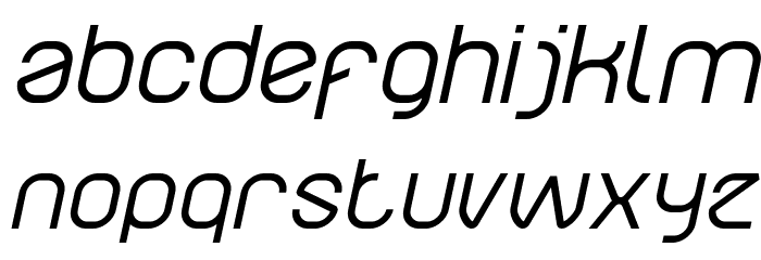 Electro Static Rain Italic Font LOWERCASE