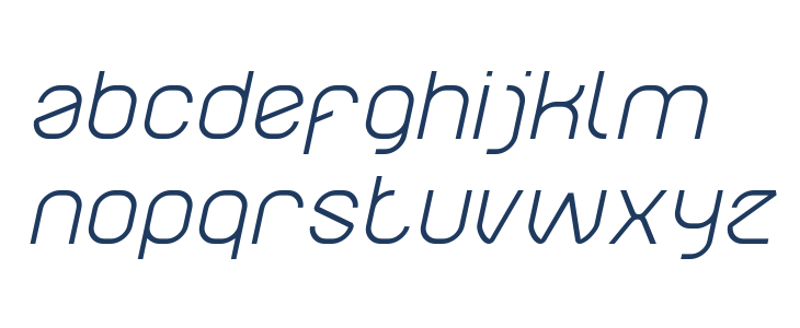 Electro Static Rain-Light Italic Lowercase
