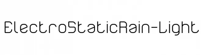 Electro Static Rain-Light  Fuentes Gratis Descargar