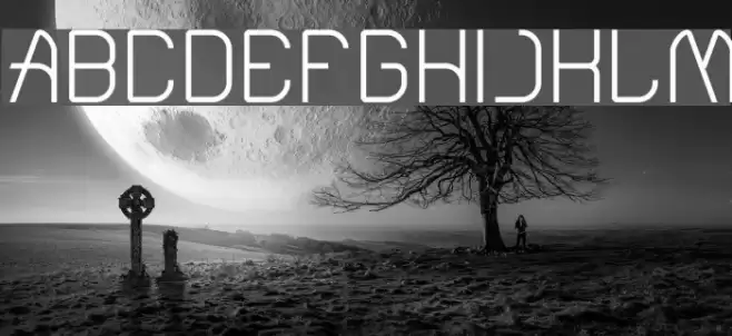 Electro Static Rain-Light Font examples