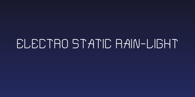 Electro Static Rain-Light Social Header