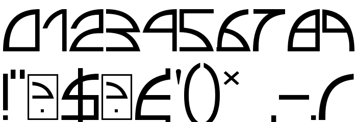 Electro insanity Font OTHER CHARS
