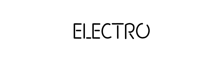 Electro  नि: शुल्क फ़ॉन्ट्स डाउनलोड
