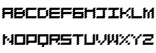 ElectroHouse फ़ॉन्ट अपरकेस