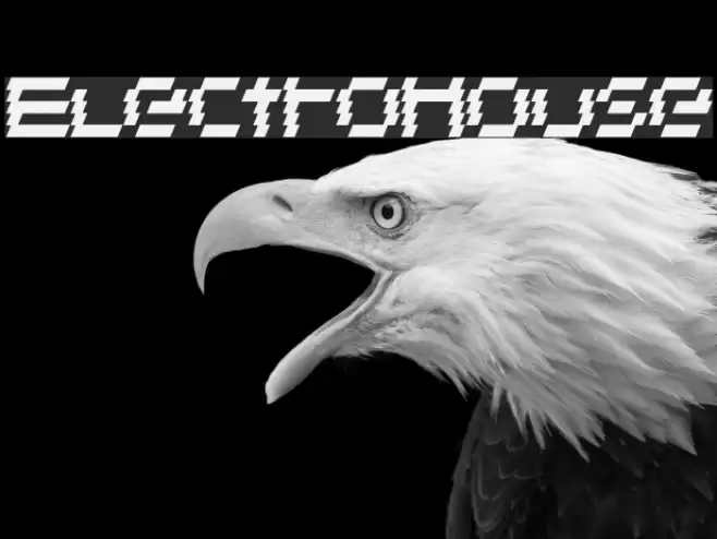 ElectroHouse Font examples