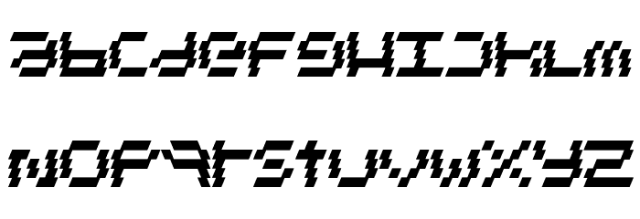 ElectroHouse Schriftart Kleinbuchstaben