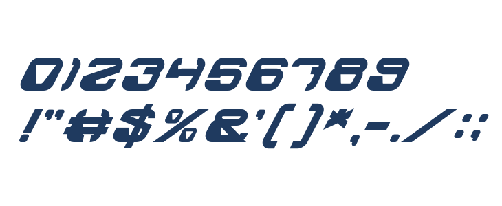 ElectroMagnet-BoldItalic Other Characters