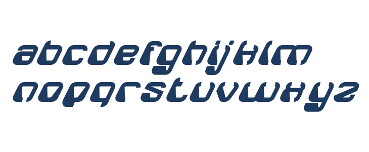 ElectroMagnet-BoldItalic Lowercase