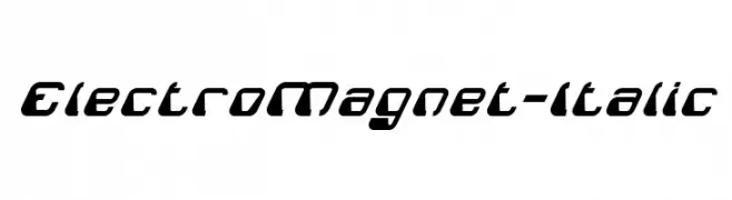 ElectroMagnet-Italic  Frei Schriftart Herunterladen