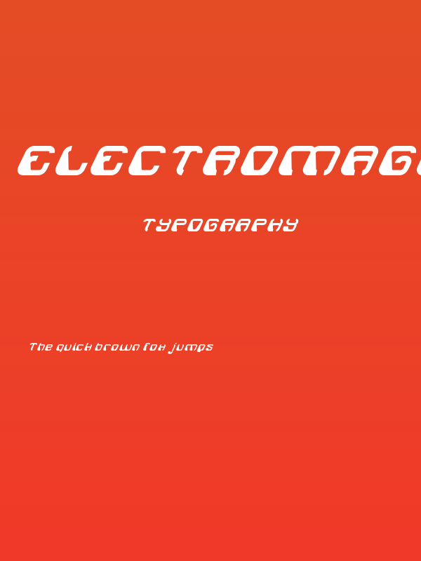 ElectroMagnet-Italic Poster