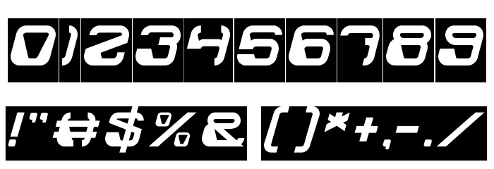 ElectroMagnet Font OTHER CHARS