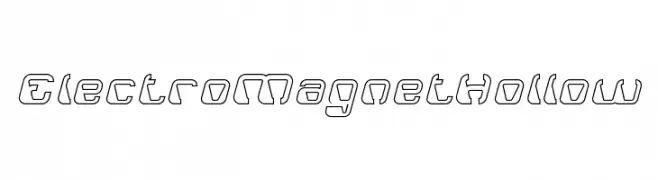 ElectroMagnetHollow  Frei Schriftart Herunterladen