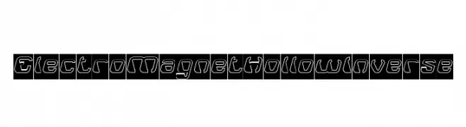 ElectroMagnetHollowInverse  Frei Schriftart Herunterladen