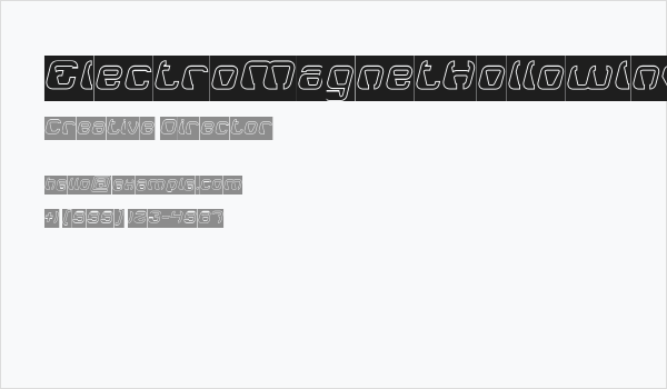 ElectroMagnetHollowInverse Business Card