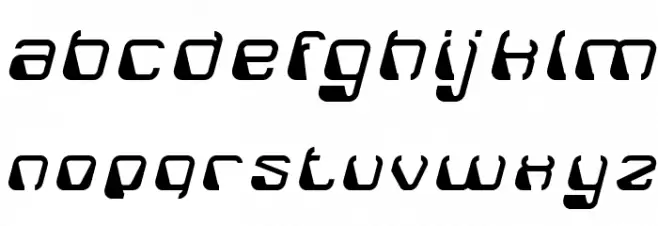 ElectroMagnetLight Font LOWERCASE