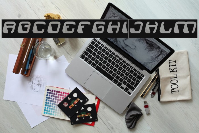 ElectroMagnet Font examples