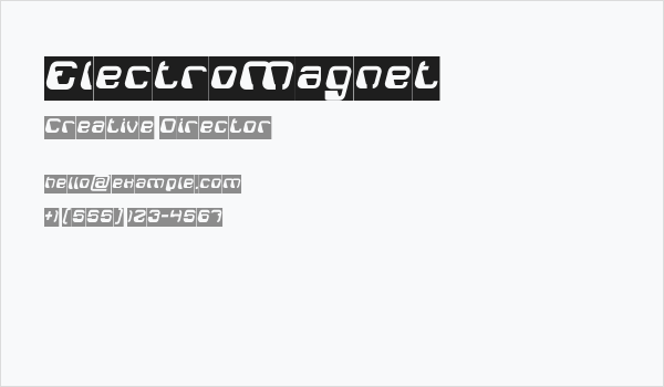 ElectroMagnet Business Card