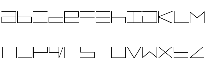 ElectroMan Font LOWERCASE