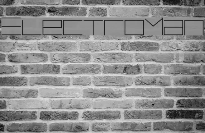 ElectroMan Font examples