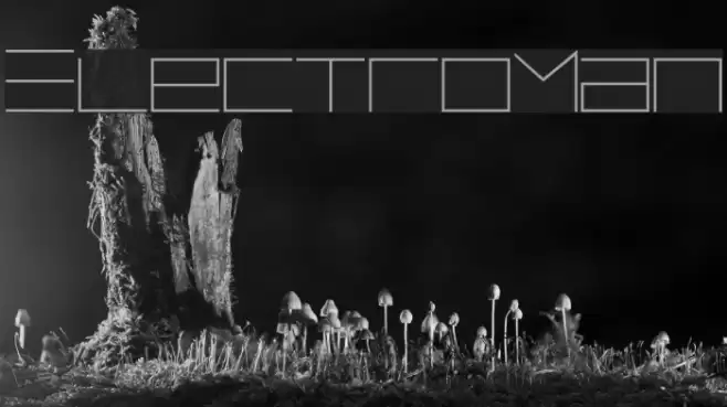 ElectroMan Font examples