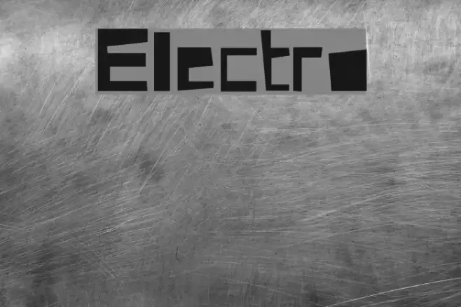 Electro Font examples