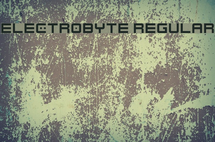 Electrobyte Regular Font examples