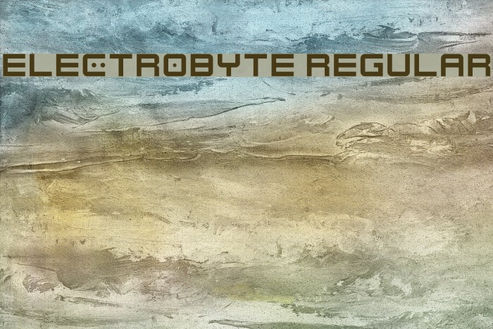 Electrobyte Regular Font examples