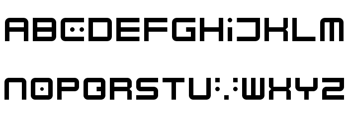 Electrobyte Regular Font LOWERCASE