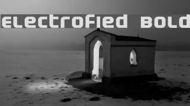 Electrofied Bold Font examples