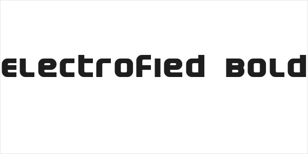 Electrofied Bold Logo
