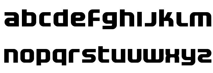 Electrofied Bold Font LOWERCASE