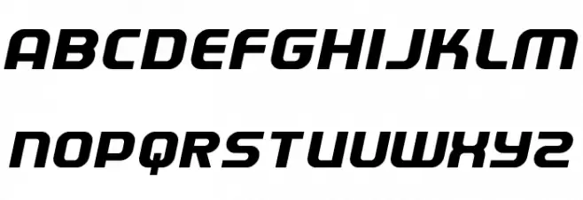 Electrofied Italic 字体 大写