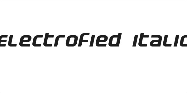 Electrofied Italic Logo