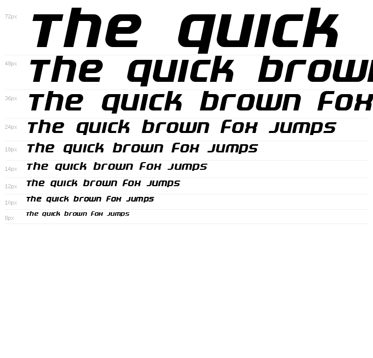 Electrofied Italic Waterfall