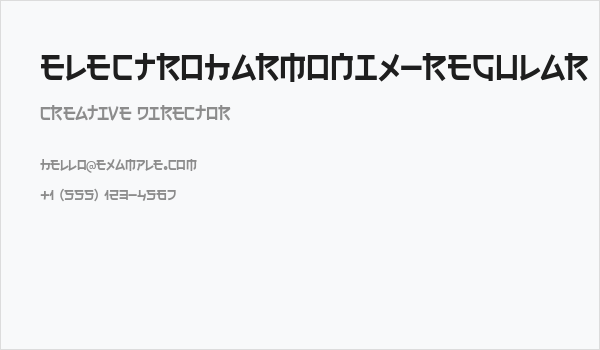 Electroharmonix-Regular Business Card