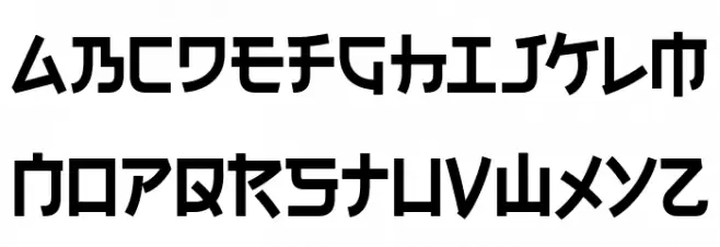 Electroharmonix-Regular फ़ॉन्ट लोअरकेस