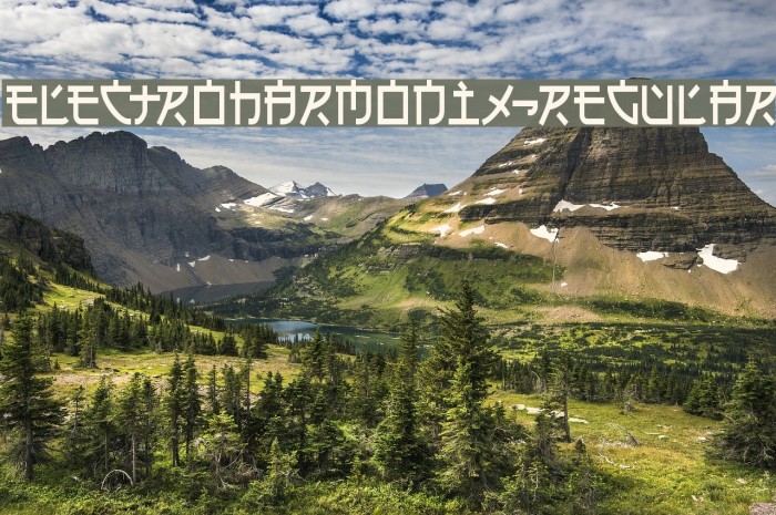 Electroharmonix-Regular Font examples