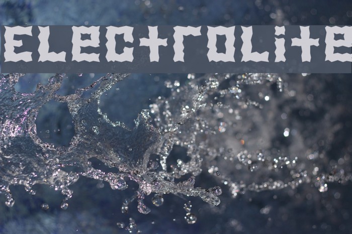 Electrolite Font examples