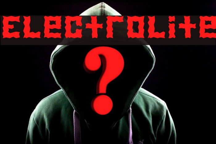 Electrolite Font examples