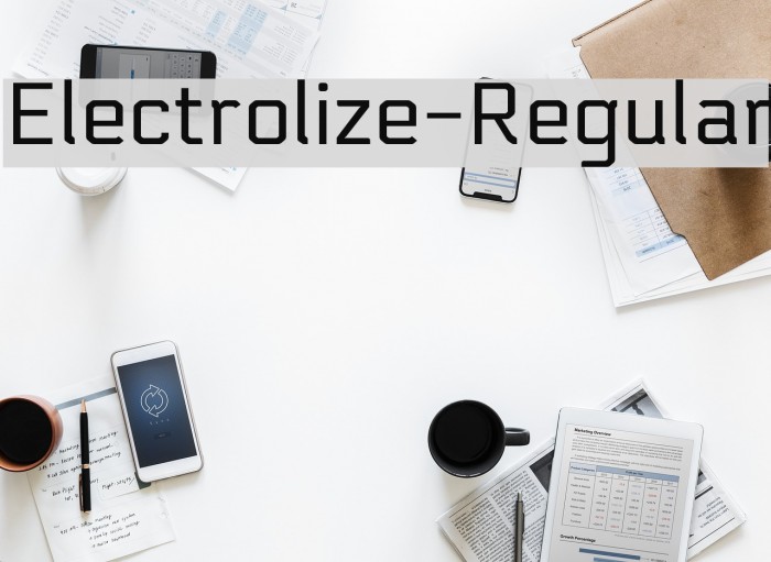 Electrolize-Regular Font examples