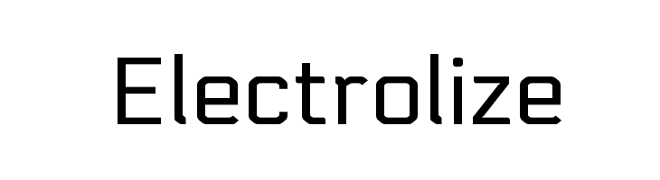 Electrolize Font