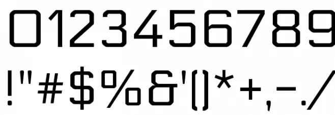 Electrolize Font OTHER CHARS