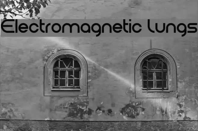 Electromagnetic Lungs Font examples
