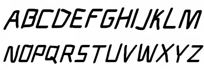 Electronic Black SuperItalic Fonte MAIÚSCULAS