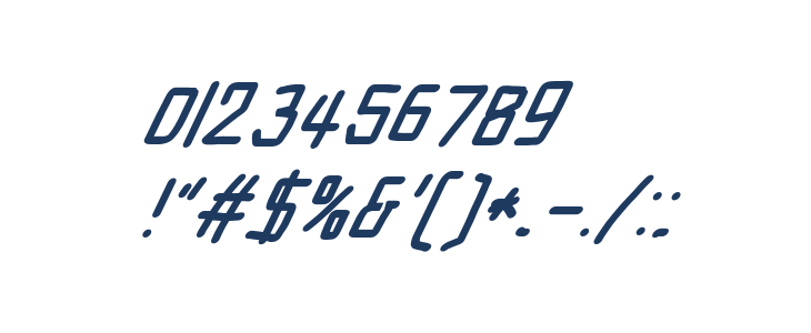 Electronic Black UltraItalic Other Characters