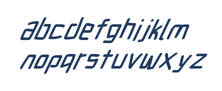 Electronic Black UltraItalic Lowercase