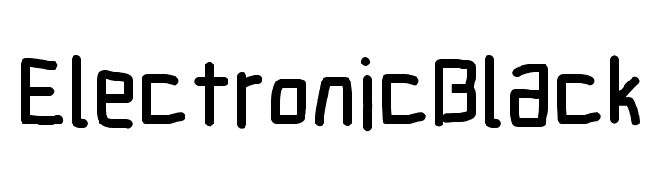 Electronic Black  font caratteri gratis