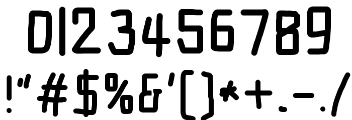 Electronic Black Font OTHER CHARS