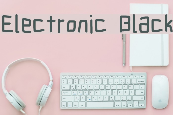 Electronic Black Font examples