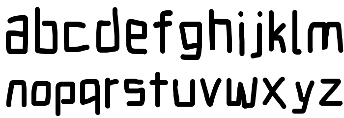 Electronic Black Font LOWERCASE